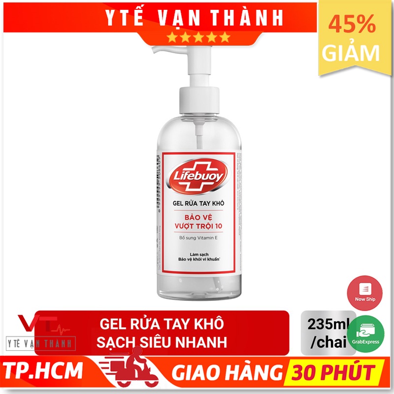 ✅ Gel Rửa Tay Khô - Lifebuoy (Chai Vòi) 235Ml Bảo Vệ Vượt Trội 10 Sát Khuẩn Lifebouy Lifeboy Vt0501 [ Y Tế Vạn Thành ]