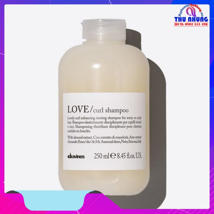 [Hcm]Dầu Gội Davines Love Curl Dưỡng Tóc Uốn Xoăn 250Ml