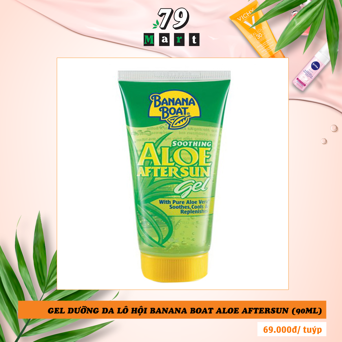 Gel Dưỡng Da Lô Hội Banana Boat Aloe Aftersun - 90Ml