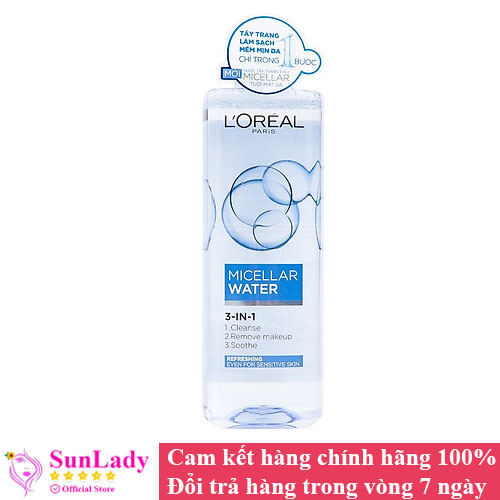 Nước tẩy trang Loreal Refreshing tươi mát da 400ml