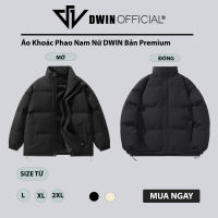 [Top 1 Bán Chạy] Áo khoác phao nam nữ DWIN local brand form oversize cổ cao unisex không dồn bông dày dặn siêu ấm
