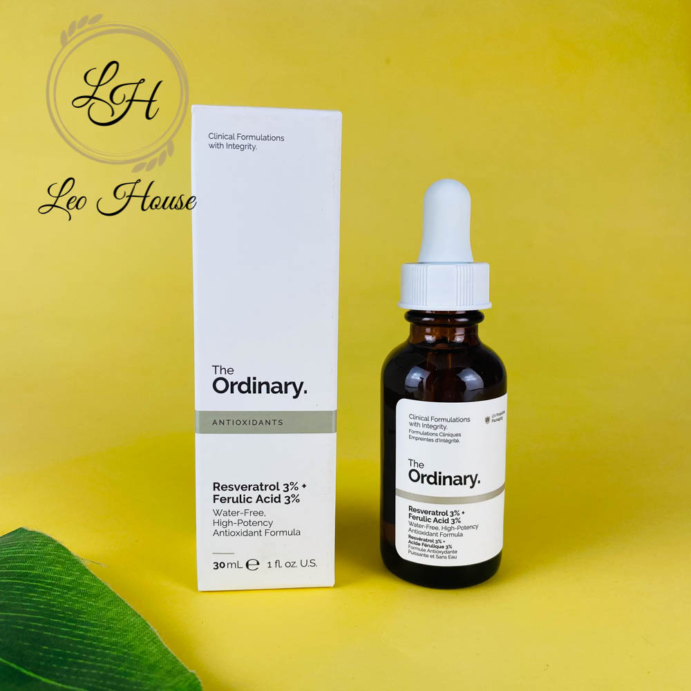 Tinh Chất Chống Lão Hóa The Ordinary Reservatrol 3% + Ferulic Acid 3% 30Ml - Chống Oxy Hóa Chống Tác Nhân Gây Lão Hóa