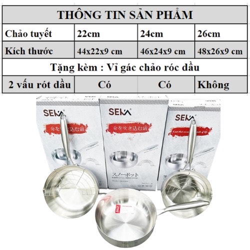 Chảo chống dính bếp từ chảo inox nguyên khối Chảo sâu lòng bếp từ Chảo Tuyết bằng inox 304 chính hãn