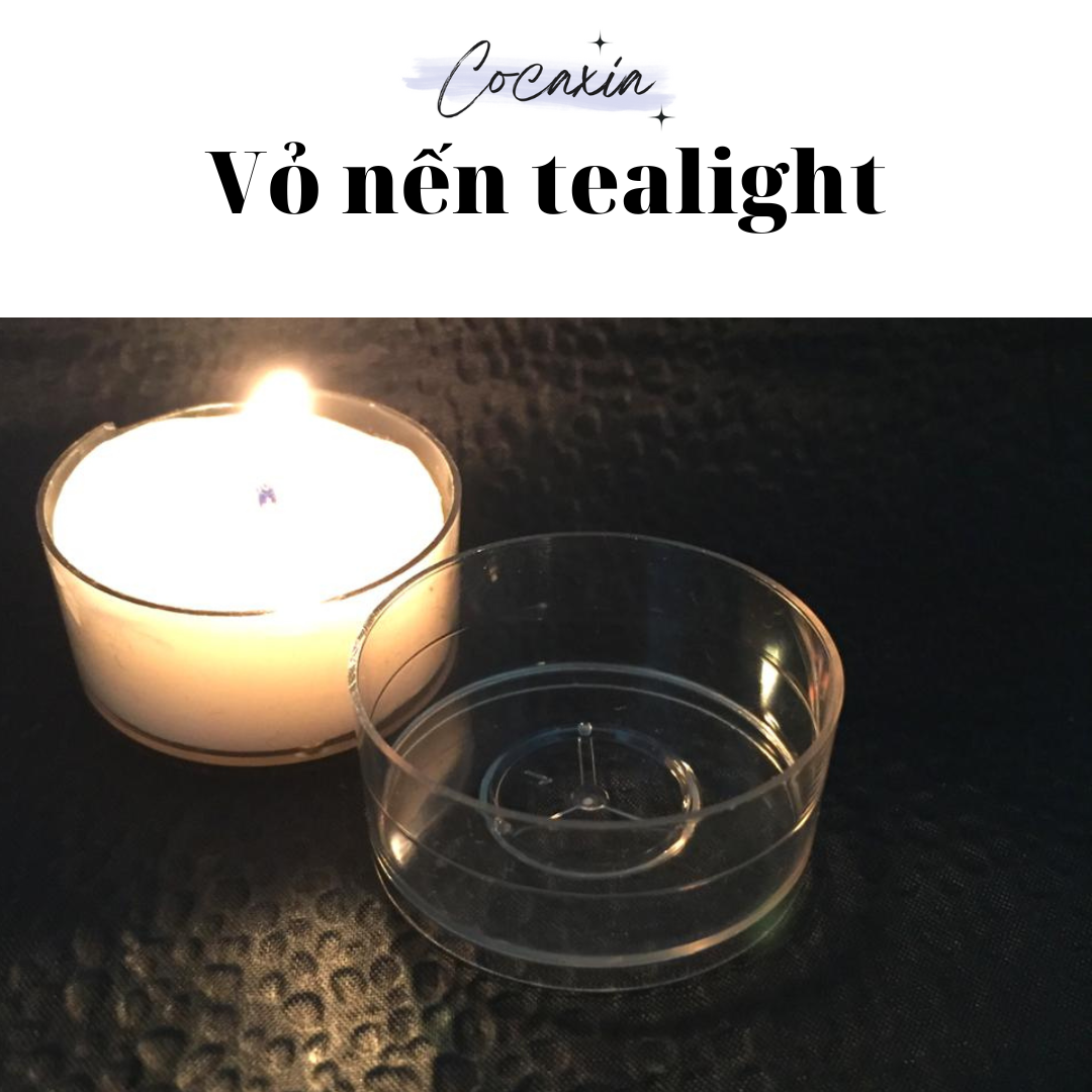 Vỏ Nến Tealight Đế Nến Tealight Chịu Nhiệt Đổ Nến Nguyên Liệu Dụng Cụ làm Nến Tealight