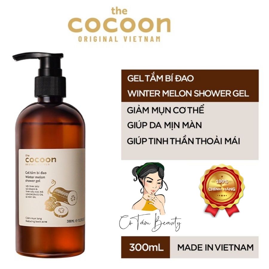 [Hcm]Gel Tắm Bí Đao Cocoon Làm Sạch Mụn Lưng 300Ml