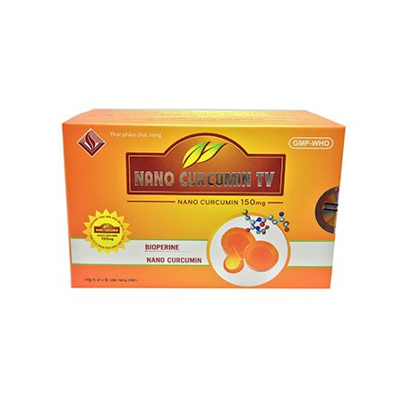 Nano curcumin TV- hết biểu hiện dạ dày tá tràng nâng cao sức khỏe (Hộp 60 viên)