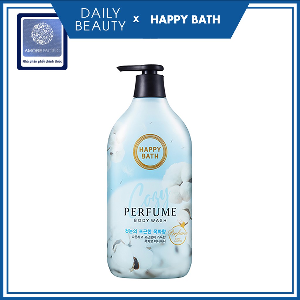 Sữa Tắm Cao Cấp Hàn Quốc Happy Bath Body Wash - Cozy Cotton Daily Beauty Official