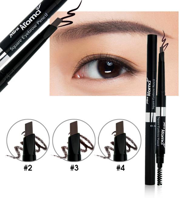 Chì Mày Định Hình Aroma Square Eyebrow Pencil No.03 Hàn Quốc 2.5G (Màu Nâu)