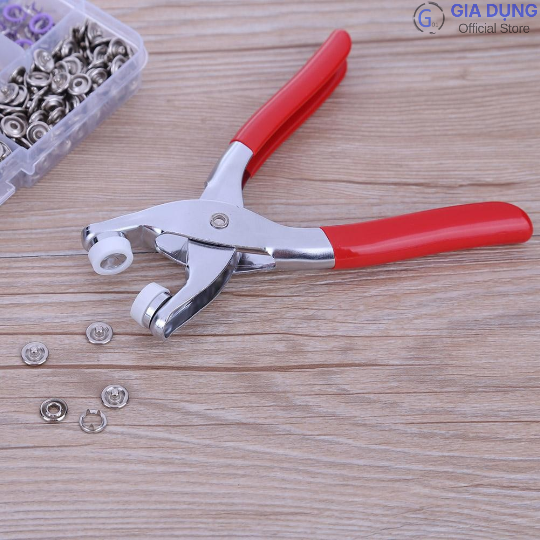 Kìm bấm cúc áo khuy áo G01 bằng thép không gỉ tiện lợi sử dụng dễ dàng