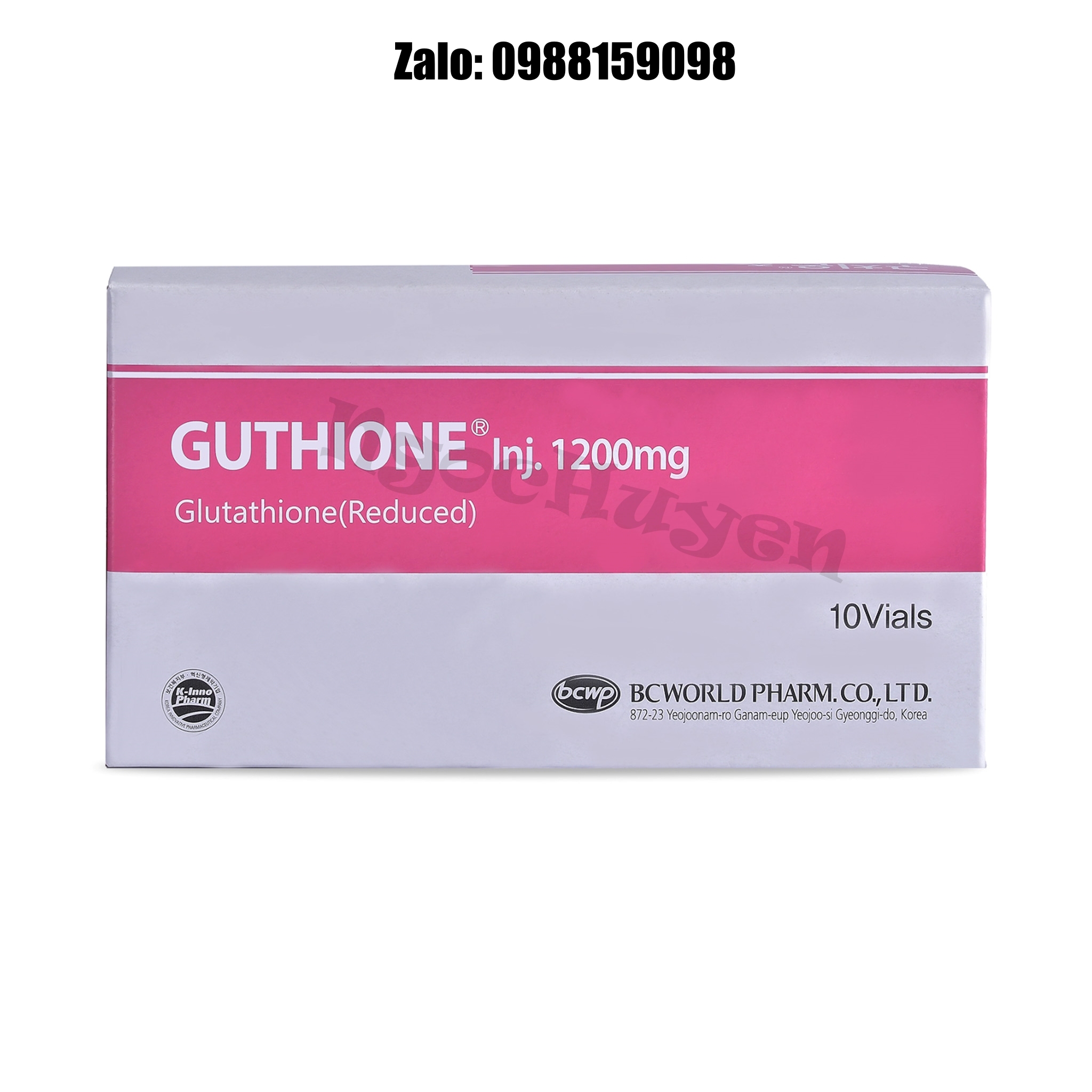 Làm Trắng Da  Gluthione 1200mg  1 hộp 10 lọ - Mix Meso, Mix Truyền Trắng
