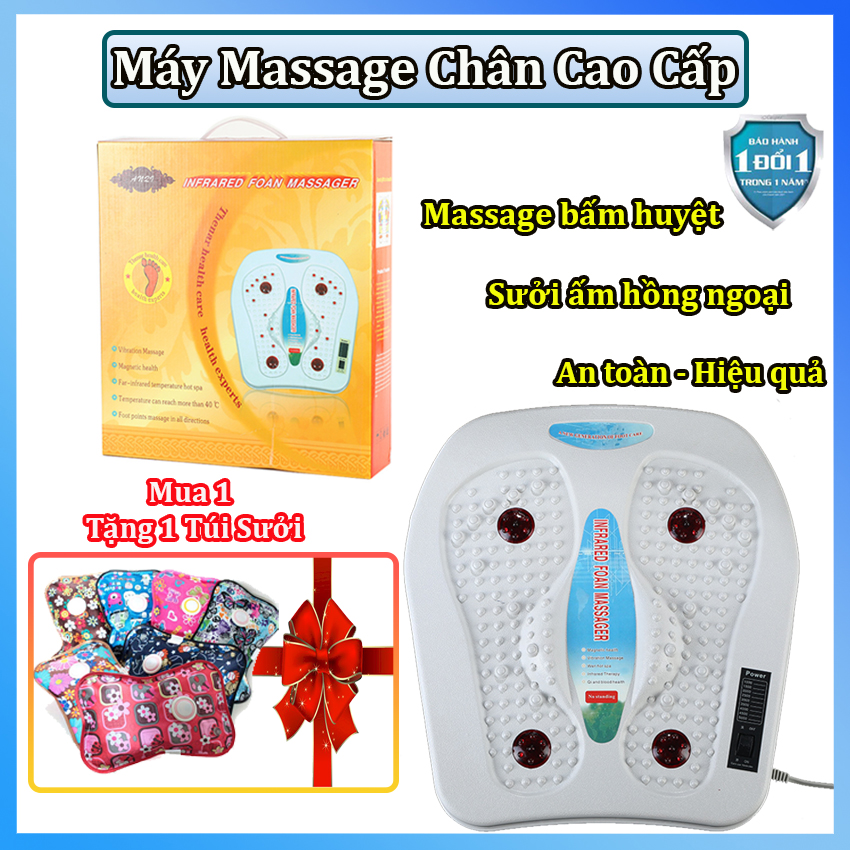 Máy ngâm chân massage tự động gấp gọn - Bồn ngâm chân massage hồng ngoại cao cấp - Chậu ngâm chân gi