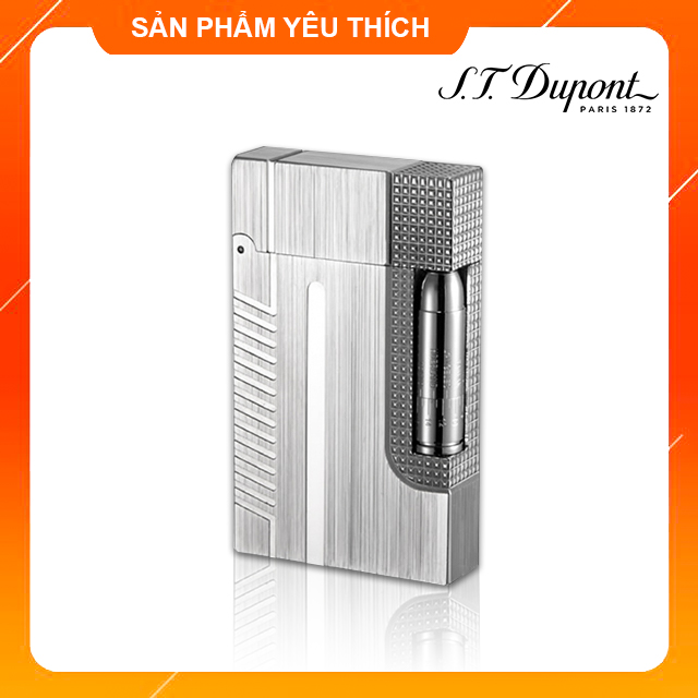 Hộp Quẹt Bật Lửa Dùng Gas Dupont Điệp Viên 007 Màu Bạc Xước D06B Tiếng Kêu Hay Cầm Chắc Tay - Dù