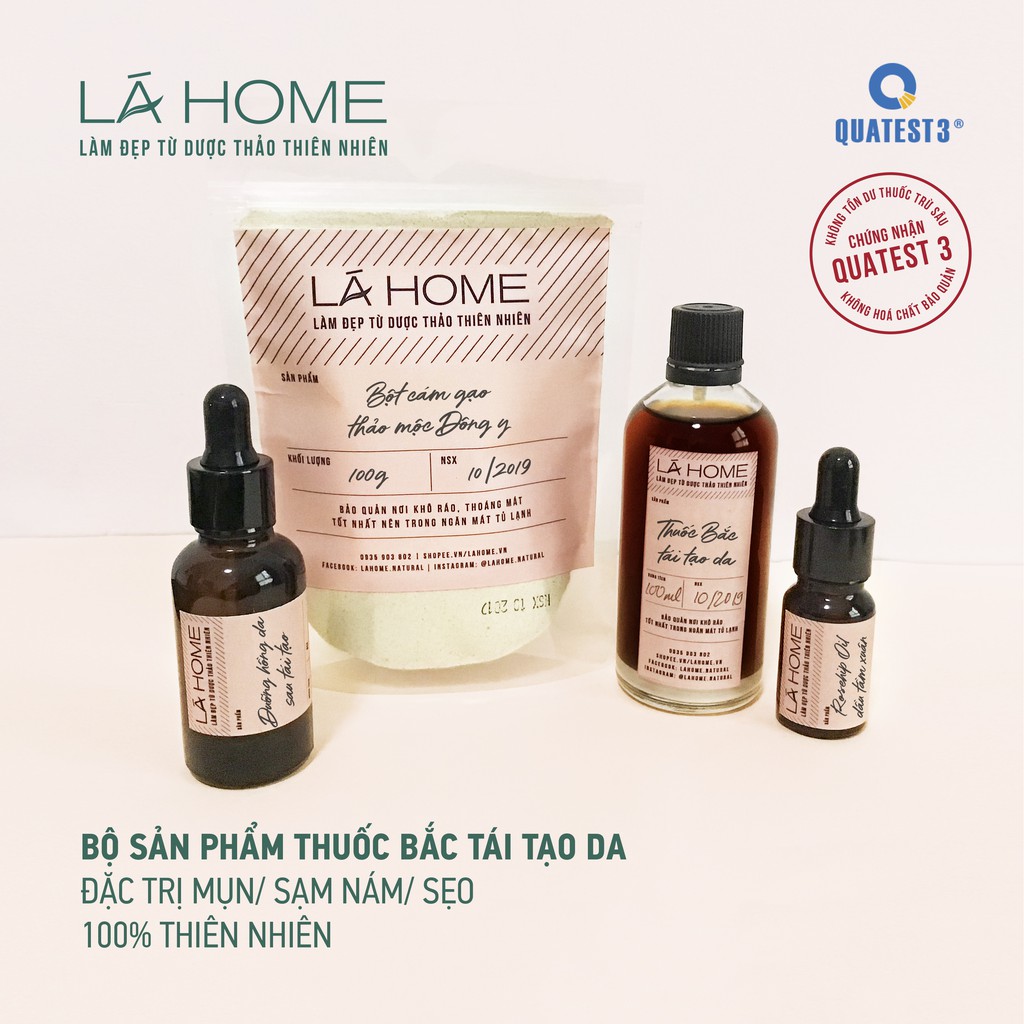 Bộ Sản Phẩm Thuốc Bắc Tái Tạo Da Thảo Dược Gia Truyền Lá Home - Lớn Chất Lượng Đảm Bảo Và Cam Kết Hàng Đúng Như Mô Tả