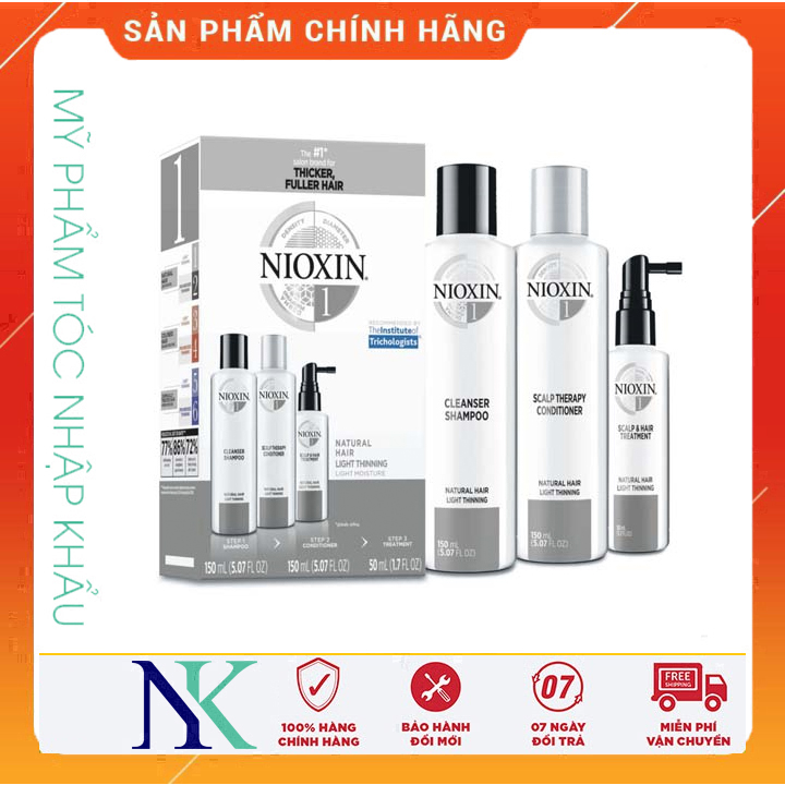 [Hcm]Bộ Dầu Gội Nioxin Trialkit Chống Rụng Tóc ( Hệ Thống 1)