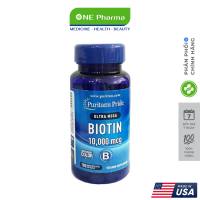 Viên Uống Puritans Pride Ultra Mega Biotin 10.000mcg Hỗ Trợ Mọc Tóc Giảm Gãy Rụng - 50 Viên/100 Viên