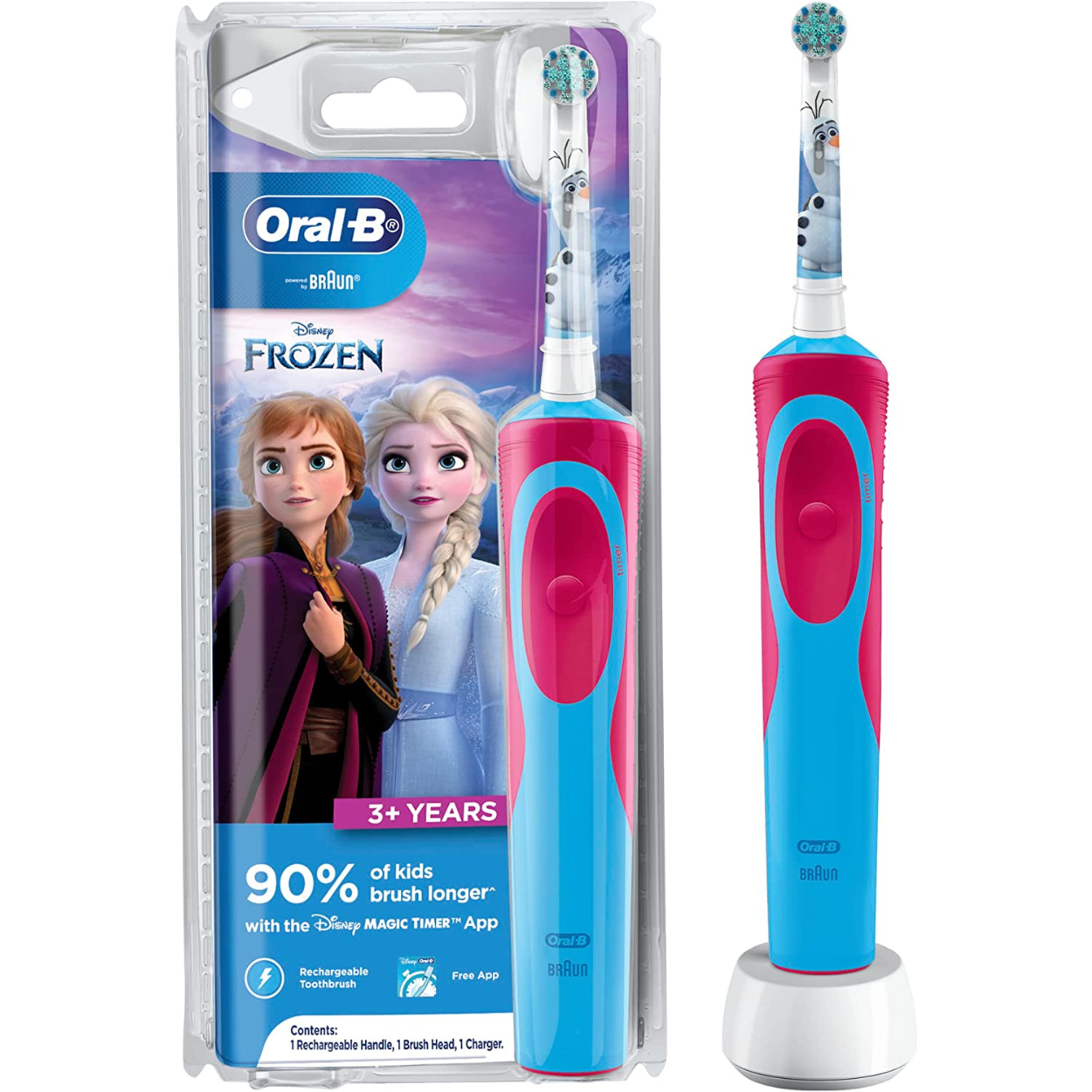 Bàn Chải Điện Trẻ Em Oral-B Braun Đủ Các Dòng Theo Lứa Tuổi - Hẹn Giờ 2 Phút Lông Chải Mềm Mại  Làm 