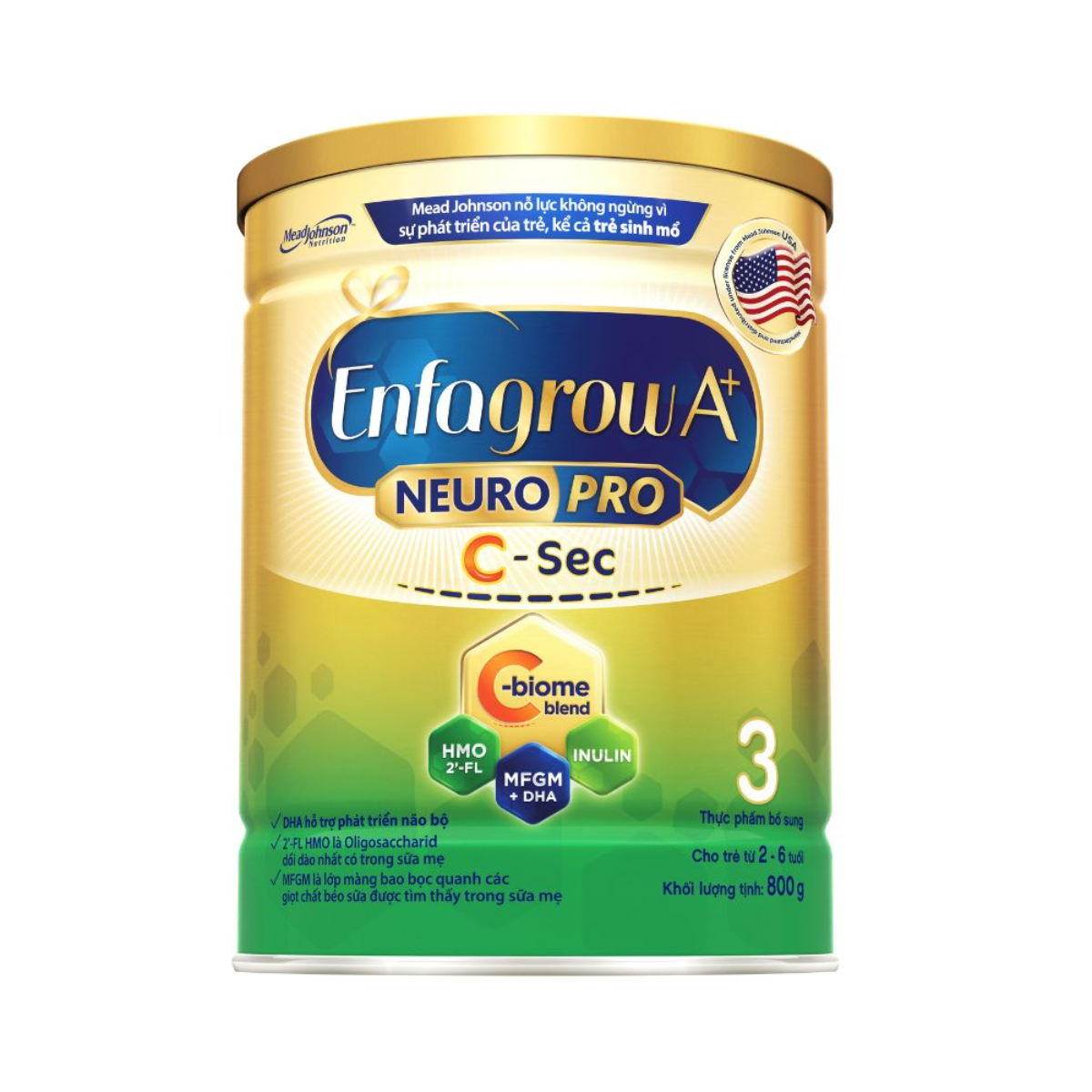Sữa Enfagrow A+ NeuroPro C-Sec Số 3 Bổ Sung Dưỡng Chất Tăng Đề Kháng Cho Trẻ Sinh Mổ - Bibo Mart