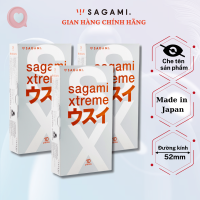 Combo 3 hộp Bao cao su nam siêu mỏng Sagami Superthin - baocao su không mùi được sản xuât tại nhật bản chính hãng. Che tên sản phẩm khi giao hàng