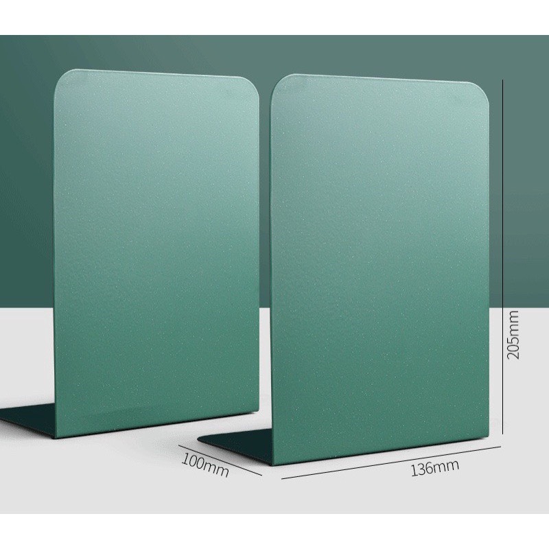Set 2 cái Kệ kẹp sách - Màu đơn sắc sang trọng - Giá đỡ sách bằng kim loại không thấm nước