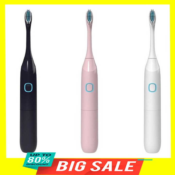 (Tặng 1 Bàn chải đánh răng bằng điện xoay tự động rung 37000 / lần mỗi phút chạy bằng pin 24.1cm 2.2cm 7.6cm