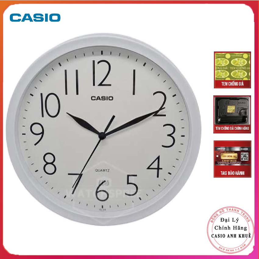 [ FREESHIP ] Đồng Hồ Treo Tường Casio IQ-05-7DF Chính Hãng - toki