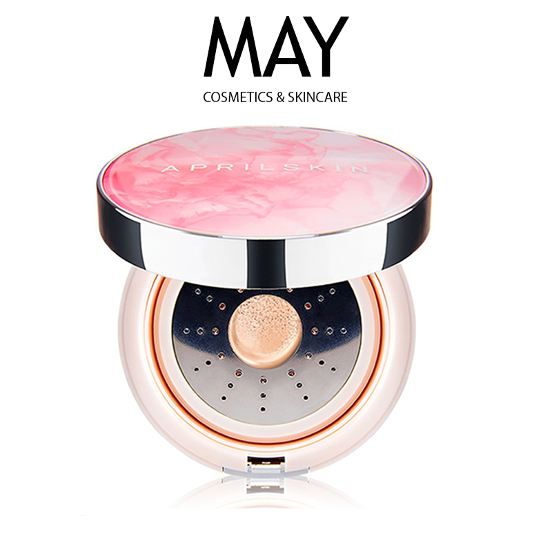 [Hcm]Phấn Nước April Skin Siêu Mỏng Nhẹ Cho Lớp Nền Tự Nhiên Magic Essence Shower Cushion 12G - May Cosmetics & Skincare