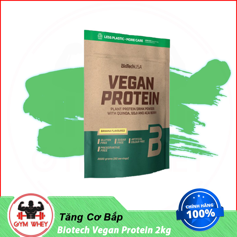 [Hcm]Thực Phẩm Tăng Cơ Giàu Protein Từ Thực Vật Biotech Vegan Protein 500 Gram