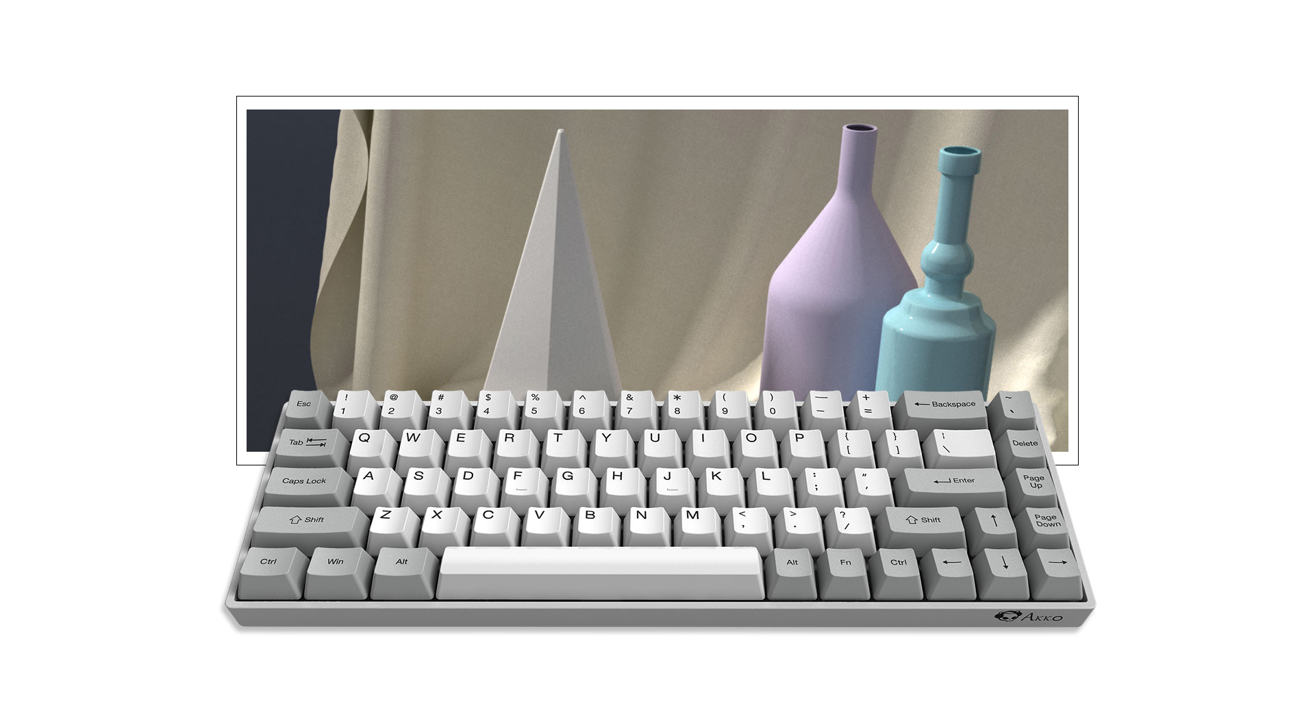 Bàn phím cơ AKKO 3068B Multi-modes Silent (Bluetooth 5.0 / Wireless 2.4Ghz / Hotswap / Foam tiêu âm 