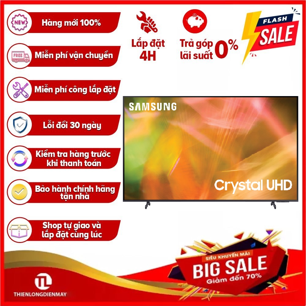 Smart Tivi Samsung 4K 65 inch UA65AU8100