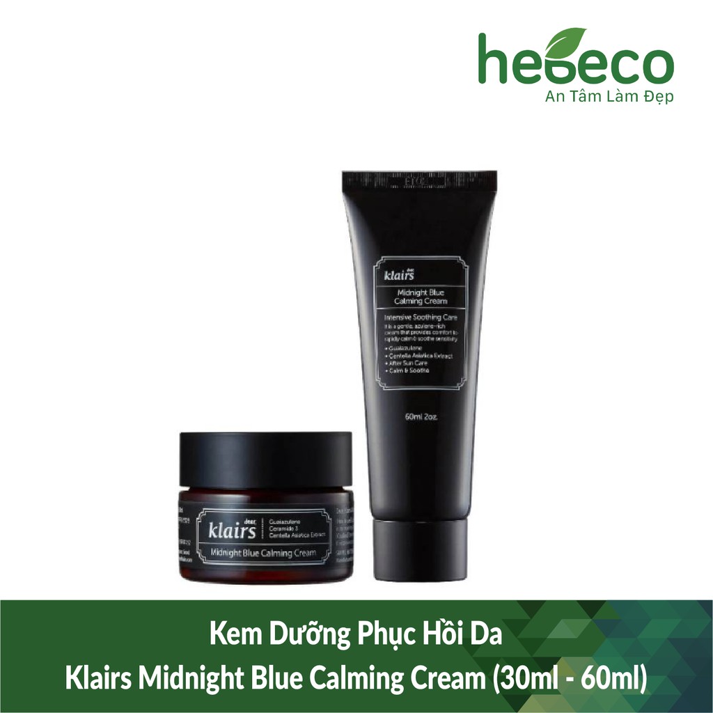 Kem dưỡng phục hồi da klairs midnight blue calming cream (30ml – 60ml) – hàn quốc cam kết hàng đúng mô tả chất lượng đảm bảo an toàn đến sức khỏe người sử dụng