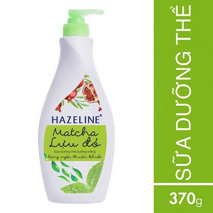 [Hcm]Dưỡng Thể Trắng Da Hazeline Matcha Lựu Đỏ 370Ml - Chính Hãng