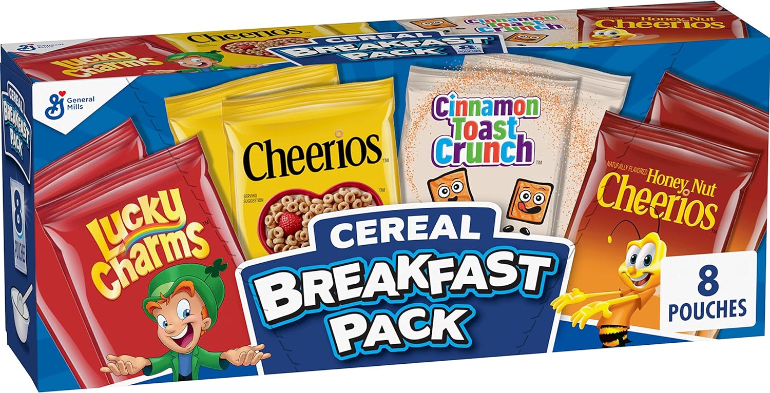 Ngũ cốc nhiều loại General Mills Breakfast Cereal Variety Pack Lucky Charms Cinnamon Toast Crunch Ch