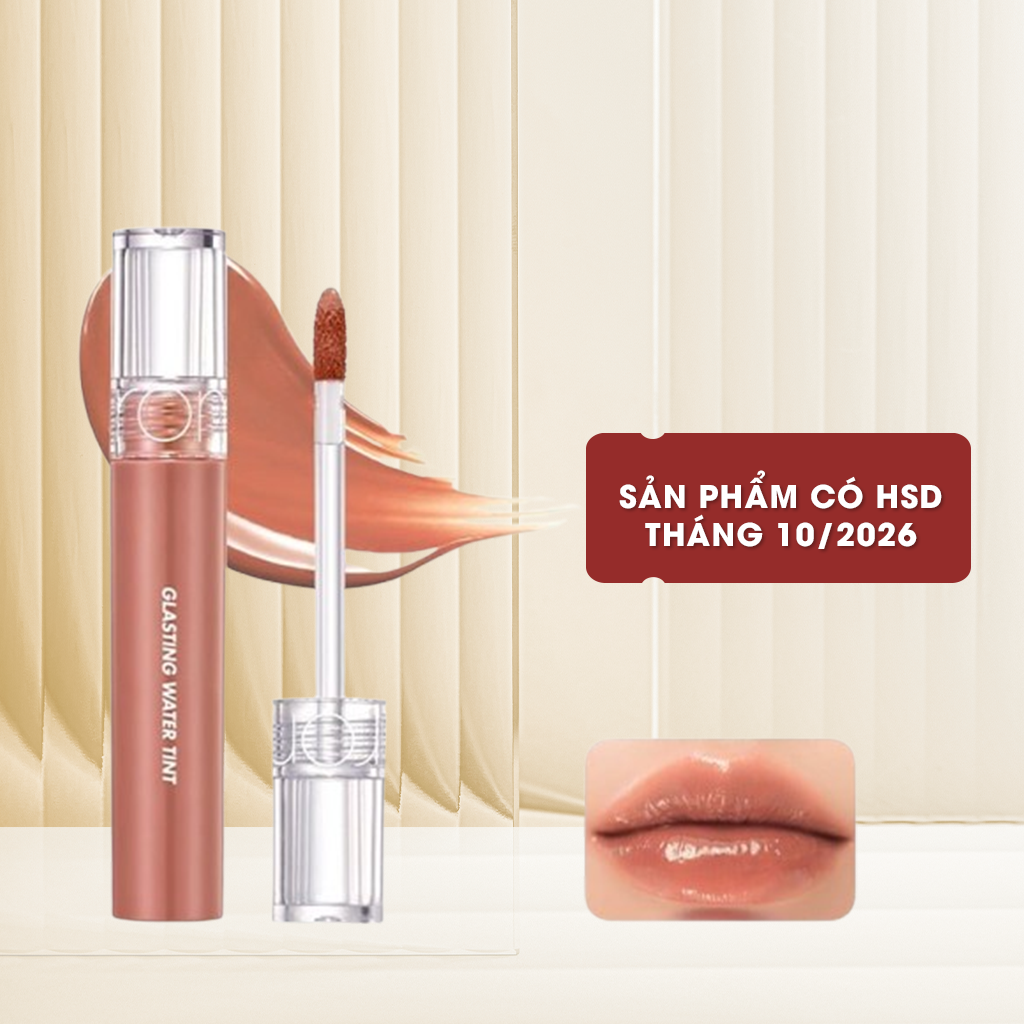 [NEW 14-17] Son Tint Bóng Lì Căng Mọng Môi Hàn Quốc Romand Glasting Water Tint 4g (04 Đỏ Nâu 03 Cam 
