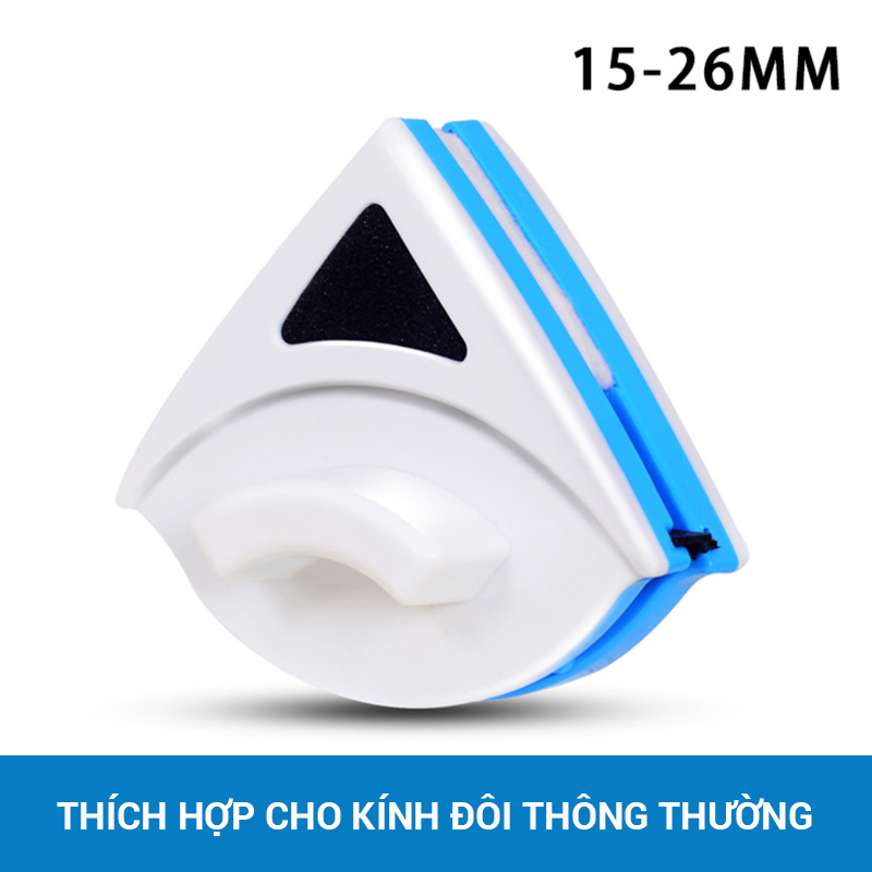 [HÀNG CÓ SẴN] Dụng cụ lau kính 2 mặt nam châm lau cửa kính cao tầng sạch tiện dụng lau kính nam cha