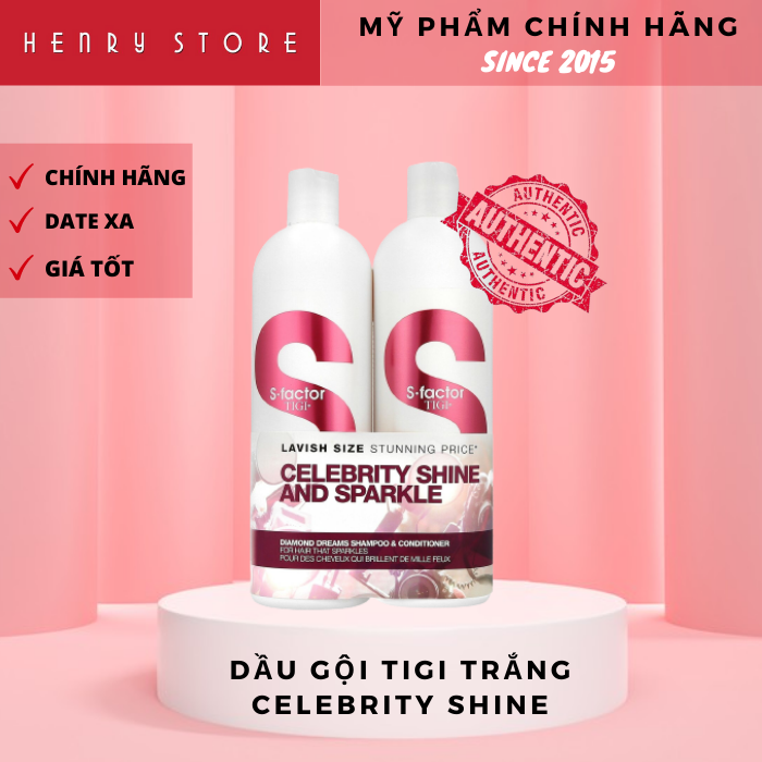Cặp Gội Xả Tigi Trắng Celebrity Shine And Sparkle