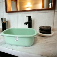 Thau nhựa vuông Tashing chất liệu nhựa dày chắc chắn bền bỉ hệ màu pastel thời thượng 3 kích thước