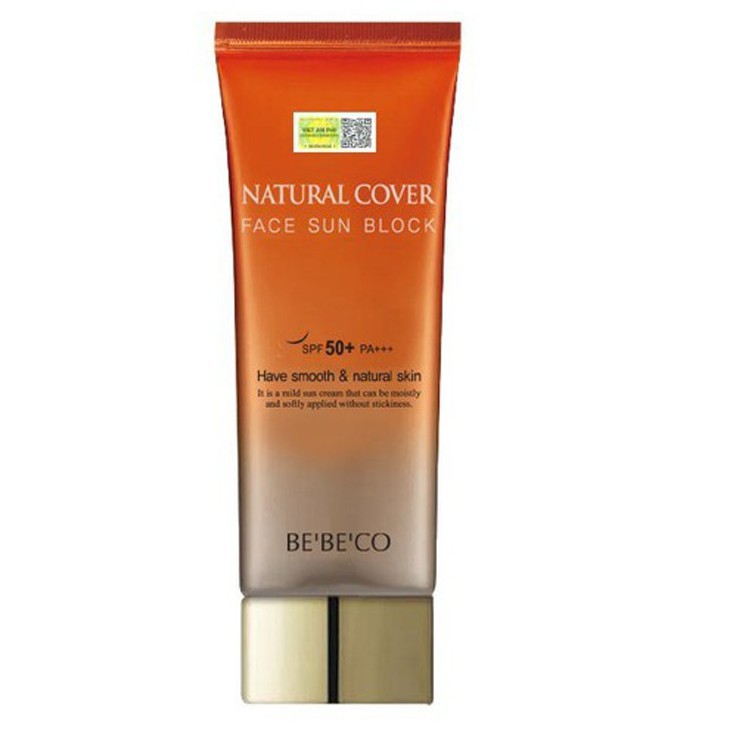 Kem Chống Nắng Bebeco Natural Cover Face Sun Block Spf50+/ Pa+++ (70Ml) Bảo Vệ Da Toàn Diện +