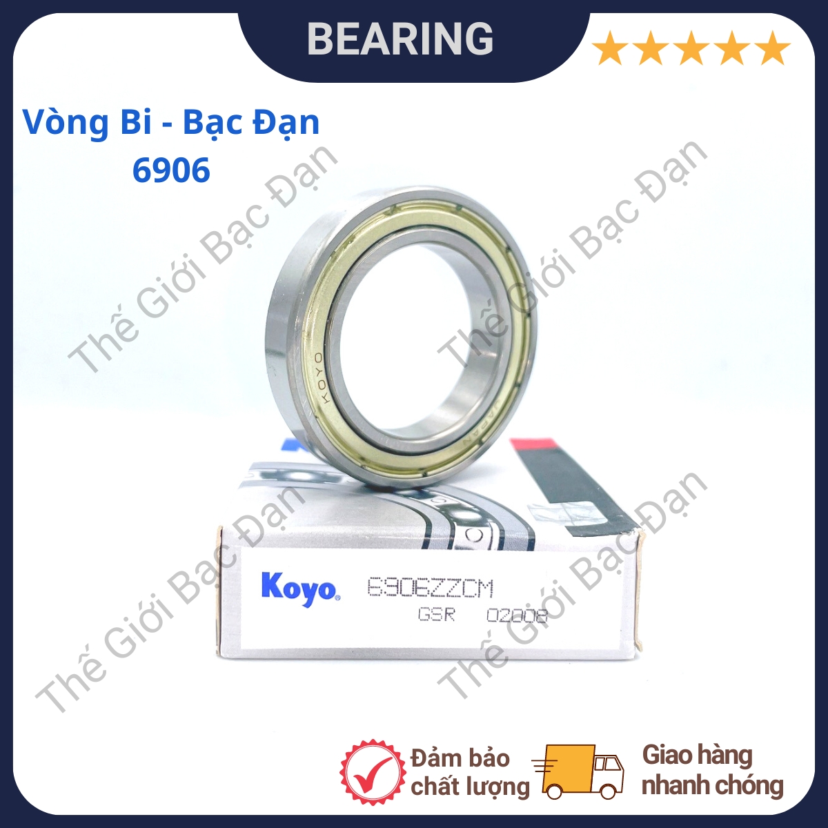 Vòng bi bạc đạn 6900 6901 6902 6903 6904 6905 6906 ZZCM KOYO -Thế Giới Bạc Đạn