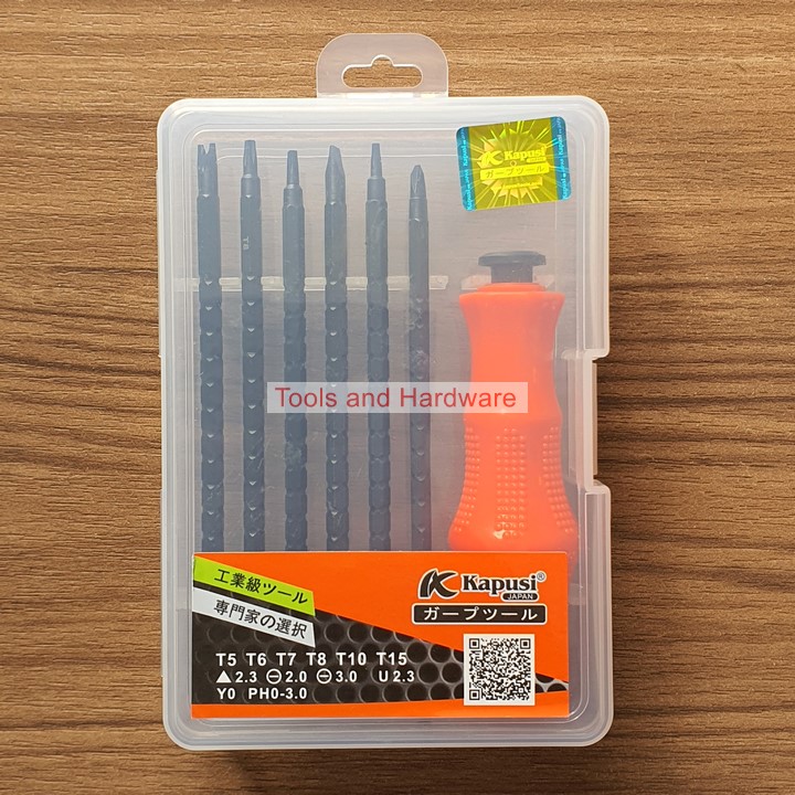 [HCM]Bộ Tua Vít Đa Năng hãng Kapusi Nhật Bản 12 cỡ đầu vít