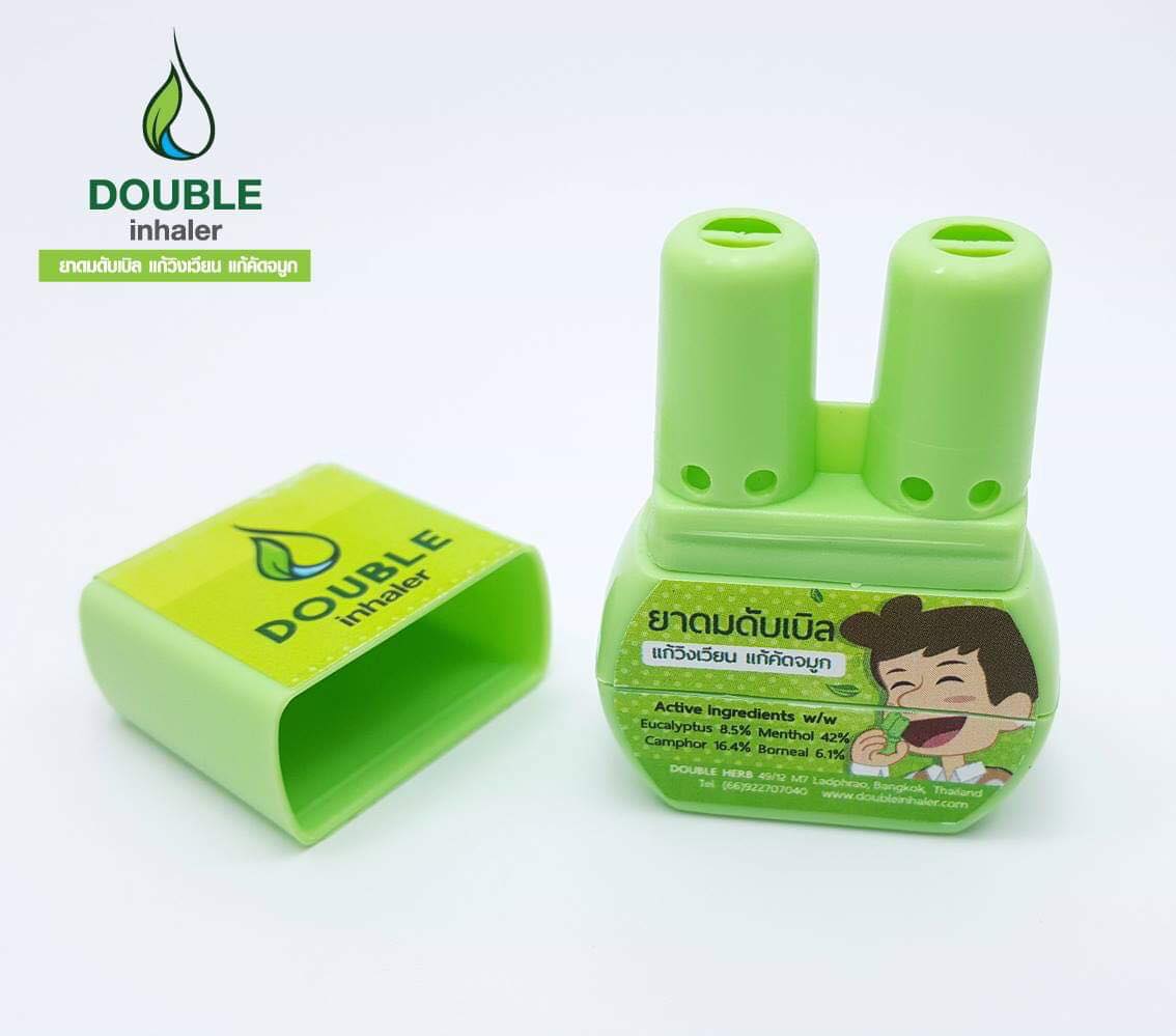 Ống Hít Thông Mũi 2 Đầu Thai Herb Double Inhaler (Thái Lan) - Màu Ngẫu Nhiên