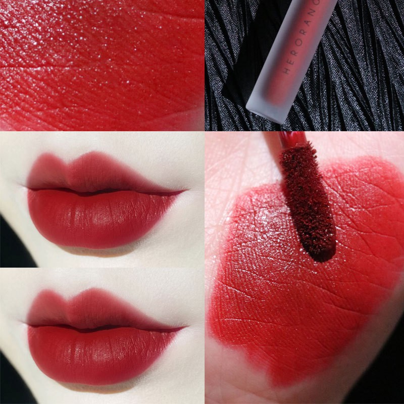 [Hcm]Son Kem Lì Herorange Lip Glaze Siêu Xinh Chất Mềm Và Mịn Môi