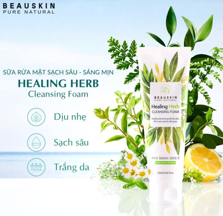 Sữa Rửa Mặt Thảo Dược Healing Herb Beauskin