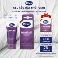 Gel Bôi Trơn Kéo Dài Thời Gian RITEX LONGTIME Tuýp 50ml An Toàn Tự Nhiên