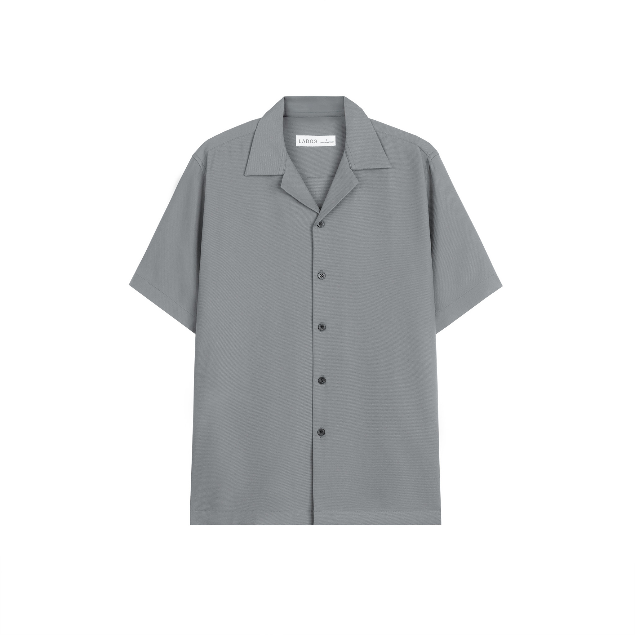 Áo sơ mi nam vải lụa chéo Hàn dày không nhăn LADOS-8117 cổ vest form trẻ trung thời trang