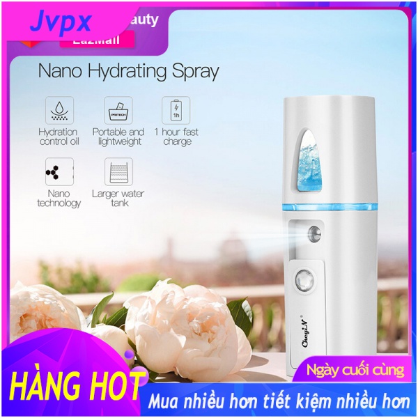 (Jvpx)Nano Facial Steamer Portable Face Skin Moisturizing Mister Humidifier Sprayer for Skin CareMak