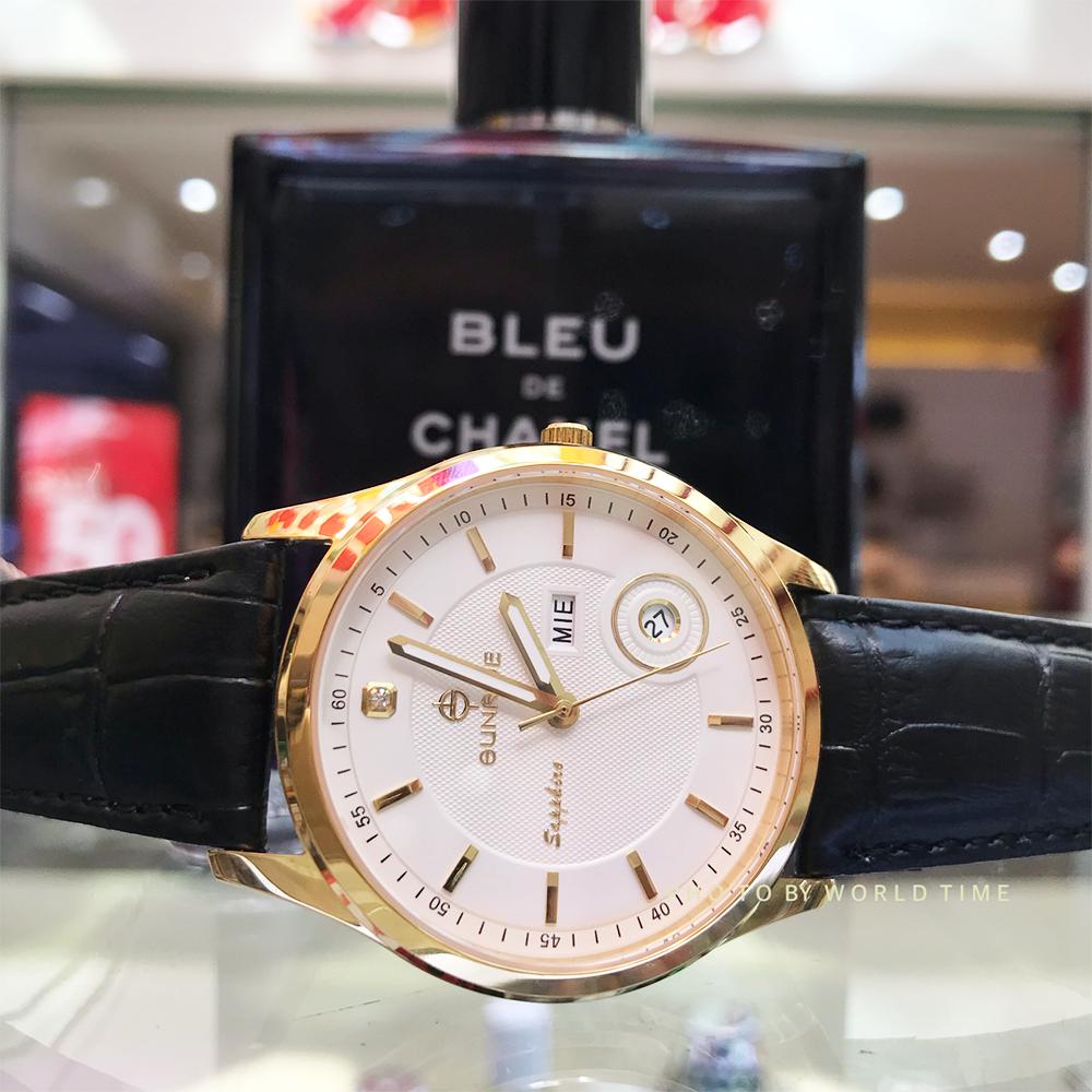 Đồng Hồ Nam Sunrise DM784SWA BR [Full Box + Thẻ BH 3 năm] Kính Sapphire Chống Xước Chống Nước