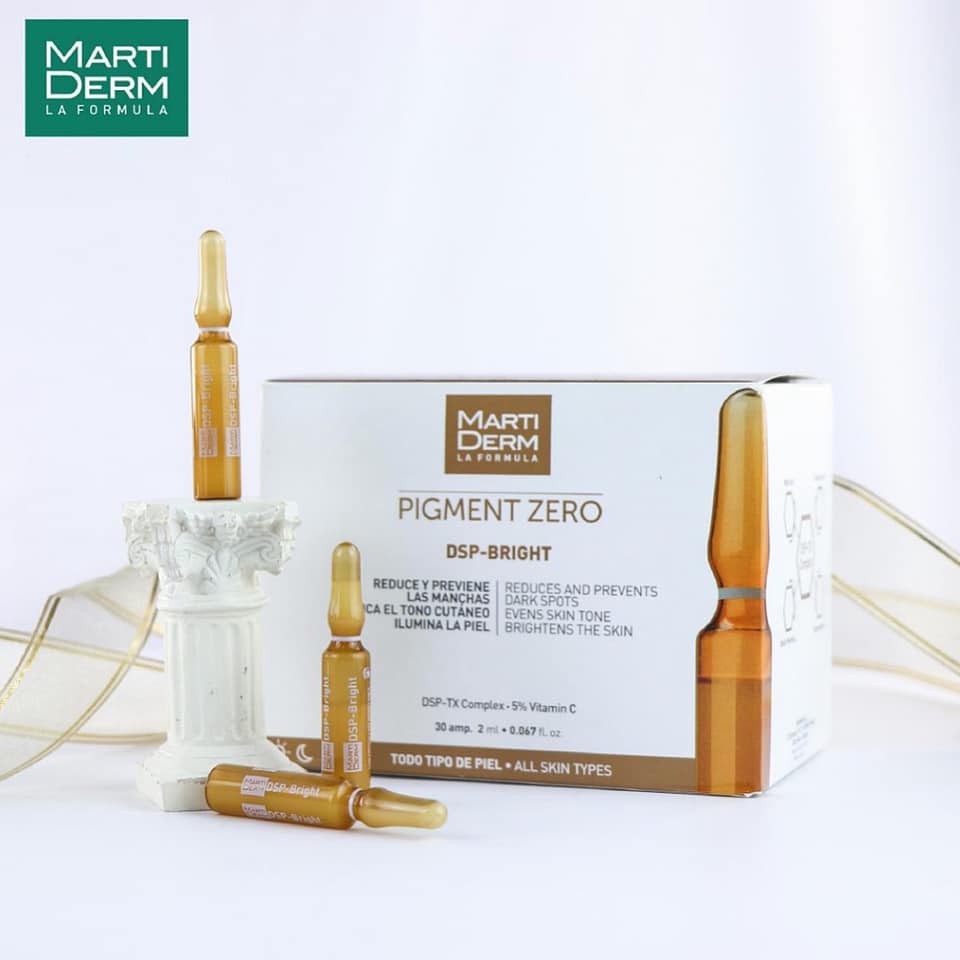 [Hcm]Dưỡng Sáng Da Chuyên Sâu Mờ Đốm Sắc Tố Với Martiderm Pigment Zero Dsp Bright Ampoule