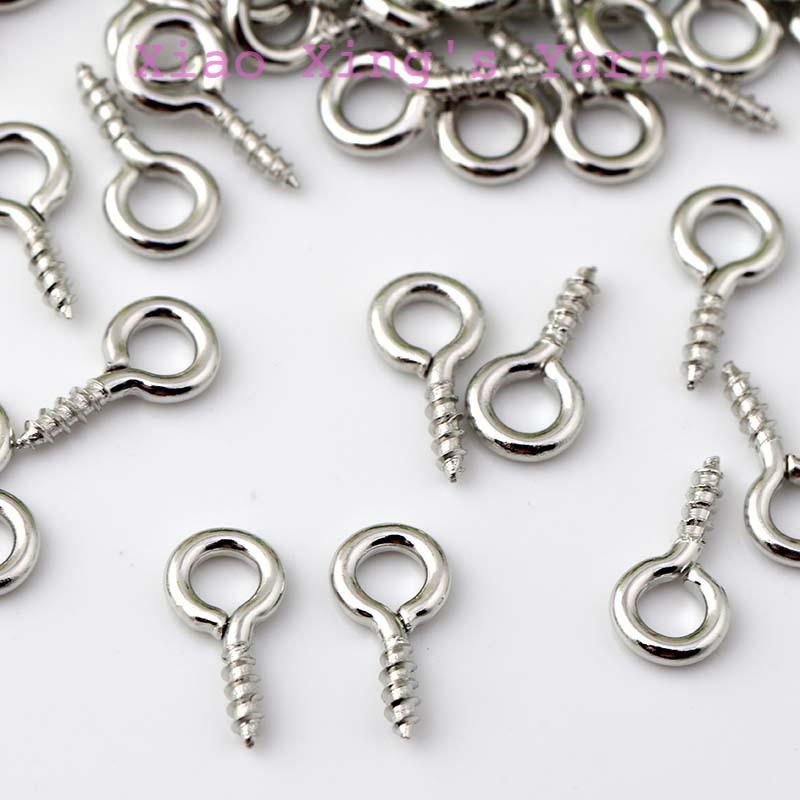 Set 50 khoen đinh xoắn inox gắn móc khoá đồ thủ công handmade | Xiao Xings Yarn
