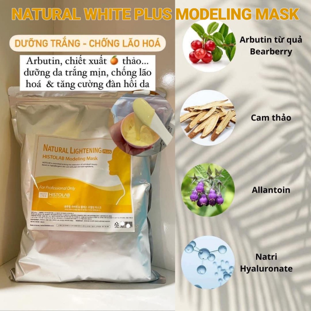 Histolab Mask - Mặt Nạ Bột Dẻo Histolab Cao Cấp Chuyên Dụng Cho Spa Giúp Làm Dịu Da Cấp Ẩm Phục Hồi 