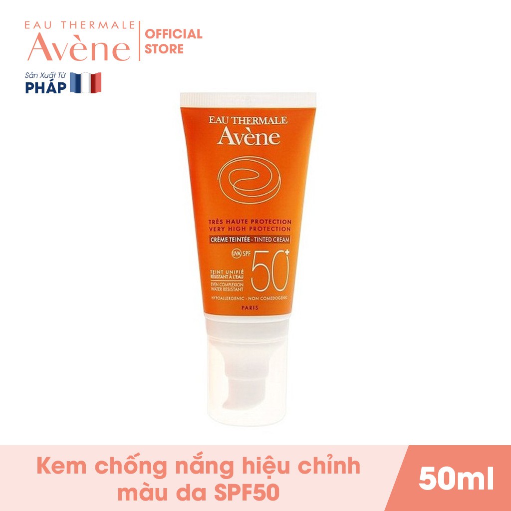 Kem Chống Nắng Có Màu Avene Protection Tinted Cream 50 50Ml - 2695005756